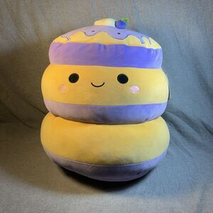 Squishmallow 16” Paden The Blueberry Pancake Food Soft Plush Toy Kellytoy